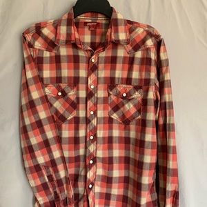 long sleeve plaid button up